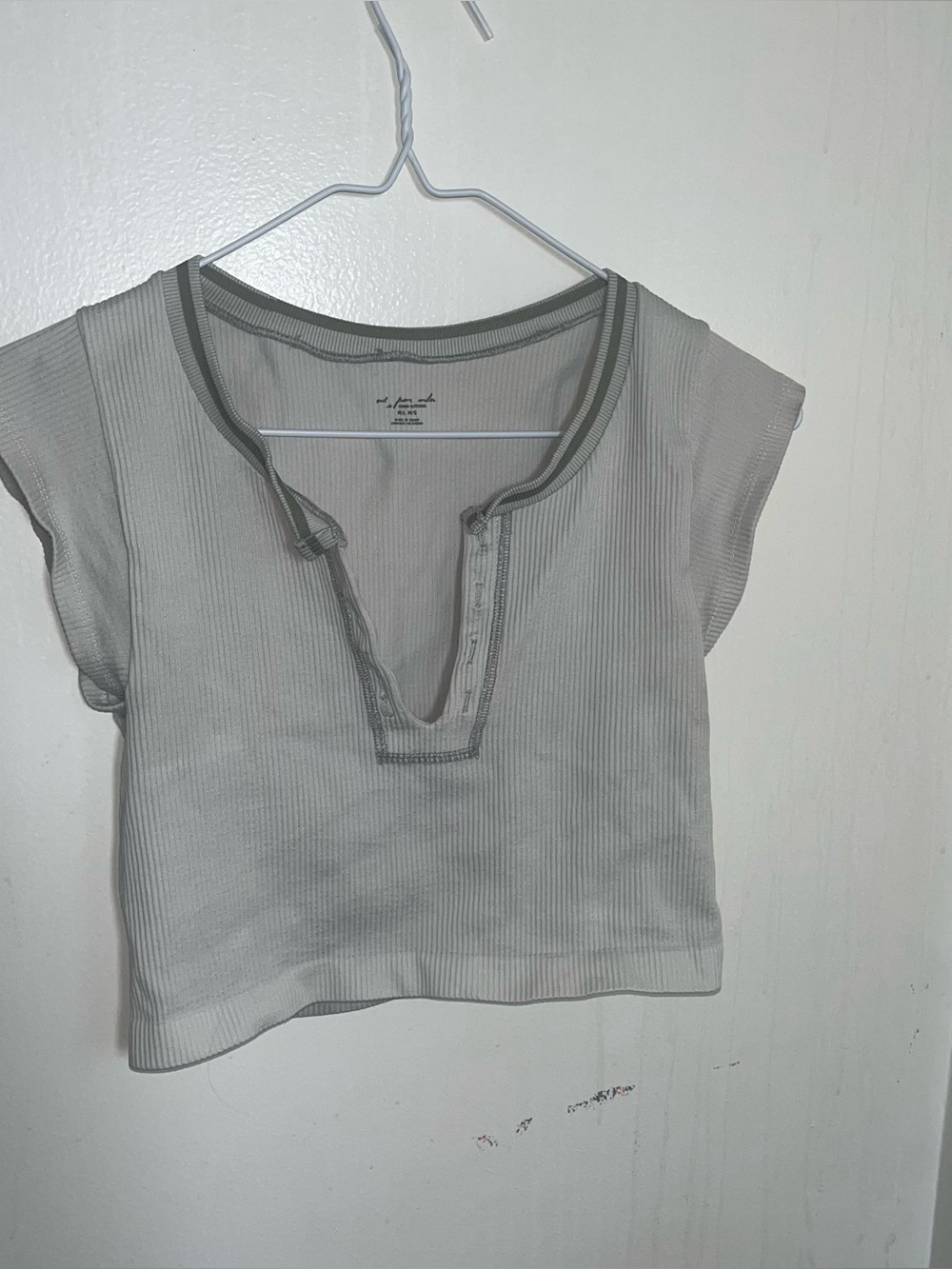 Out From Under UO henley crop top